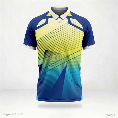 E Sports Jersey Design Blue And Yellow Sublimation Sports Jersey