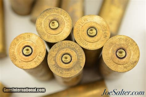 Vintage 12 Gauge Winchester 2 1/2" All Brass Empty Shotgun Shells 25pcs