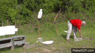 BARRETT .50 CAL vs. BALLISTICS GEL! 50 BMG ballistics testing in SUPER SlowMo (4K) on Make a GIF