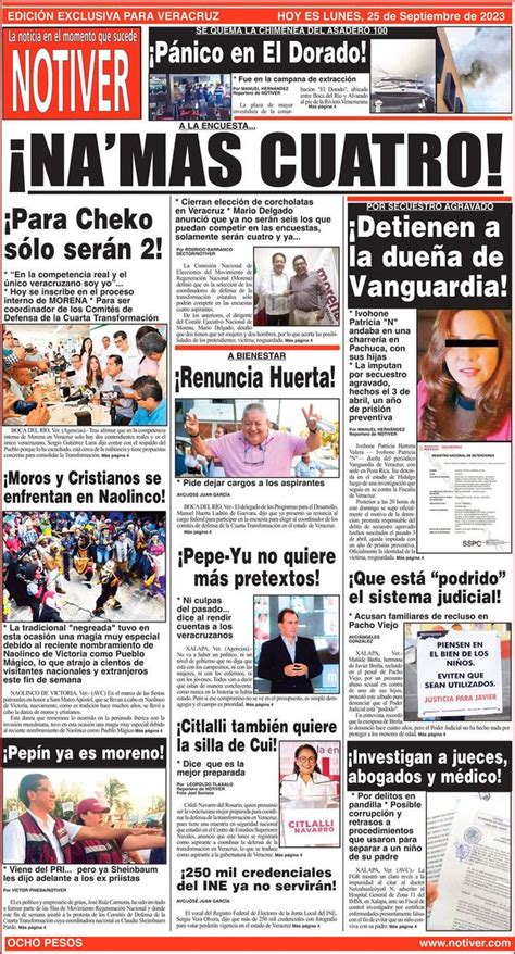 LA PORTADA LUNES 25 DE SEPTIEMBRE 2023