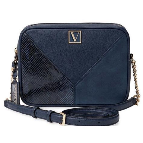 Victorias Secret Limited Edition Top Zip Crossbody Shoulder Bag Dark