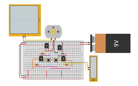 Circuit Design Puente H Tinkercad