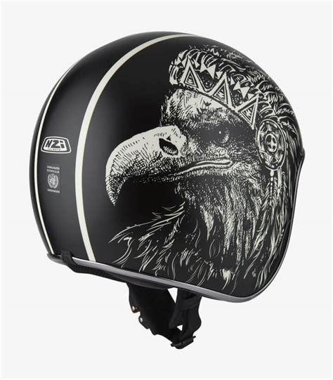 NZI Rolling 4 Sun Boss Bone Matt Open Face Helmet