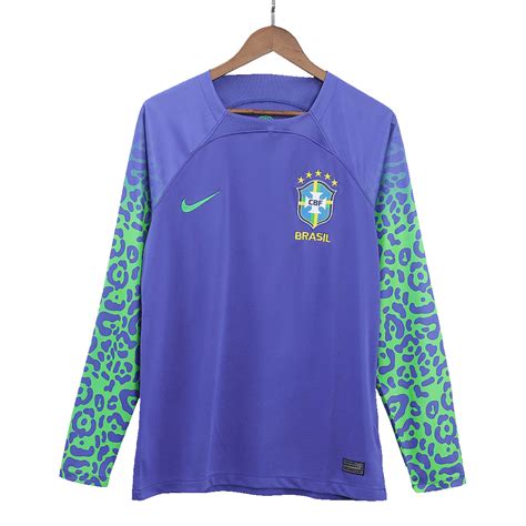 Camiseta de Fútbol Replica Copa del Mundo Brazil Visitante 2022 para