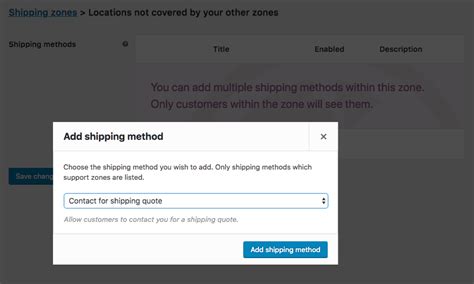 Contact For Shipping Quote Woocommerce Marketplace