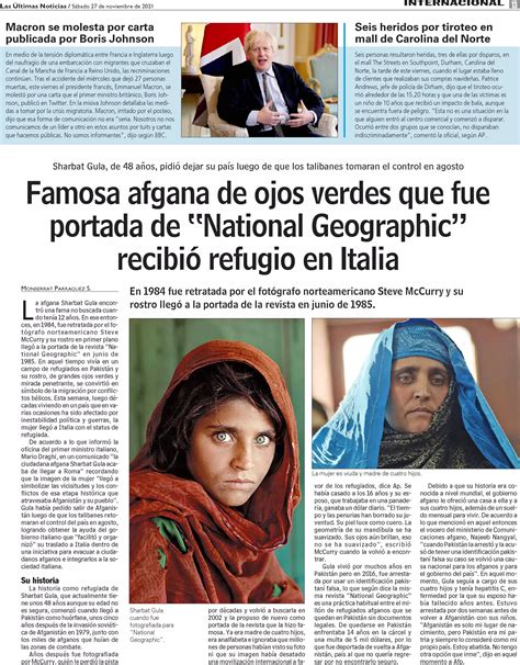 Famosa Afgana De Ojos Verdes Que Fue Portada De National Geographic