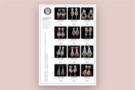 Wholesale Product Catalog Line Sheet Template Minimal And Etsy Canada