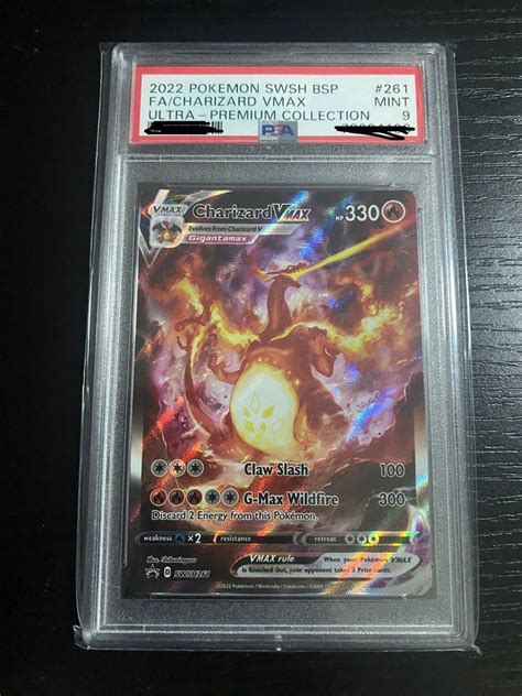 PSA 9 Pokemon Charizard VMax Ultra Premium Collection UPC Promo AA TCG