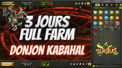 Dofus Bilan Jours De Farm Kabahal Youtube