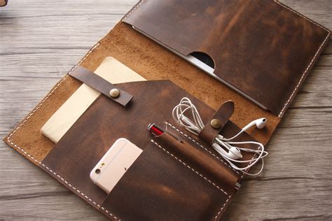 Leather Macbook Sleeve Mac 13 Inch Pro Case Bags 12 Macbook Etsy