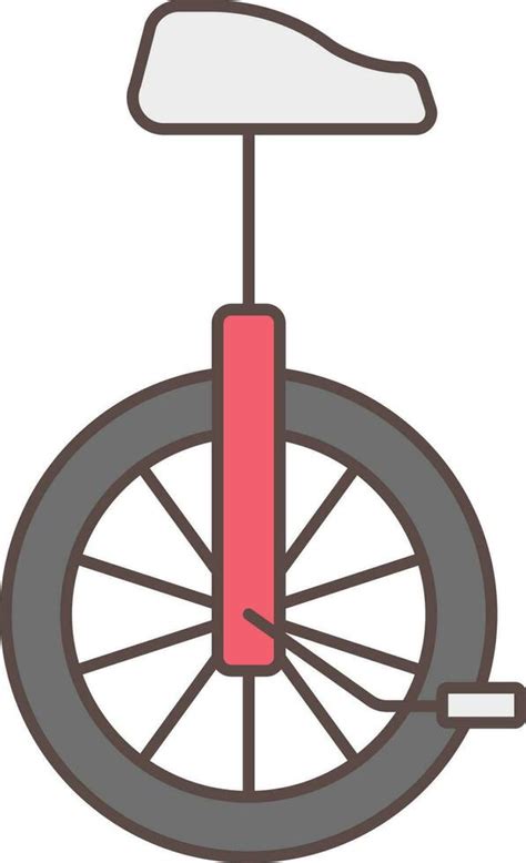 Monocycle Icon In Gray And Red Color Vector Art At Vecteezy