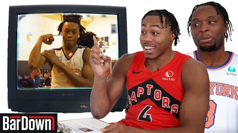 NBA PLAYERS REACT TO THEIR HIGH SCHOOL MIXTAPES YouTube