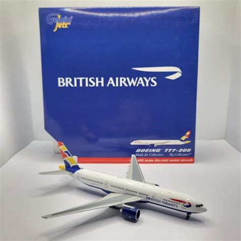 Gemini Jets 1 400 British Airways G Viil Boeing 777 200 Bedfordshire Diecast