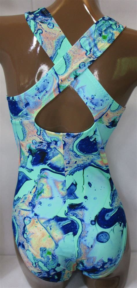 Oil Slick Tie Dye Flipflop Leos Gymnastics Leotard