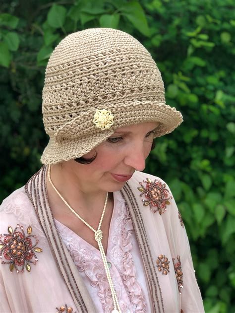 Crochet Cloche Hat Pattern Anna Downton Abbey Style 1920s Etsy