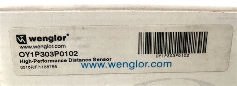 Wenglor High Performance Distance Sensor OY1P303P0102 EBay