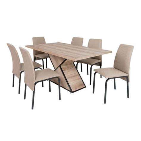 Conjunto De Mesa Barcelona Egito Tampo Bp Carvalho Montreal 1 60m 6