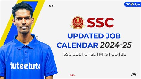 SSC Updated Job Calendar 2024 25 CGL CHSL MTS GD JE Ssccgl