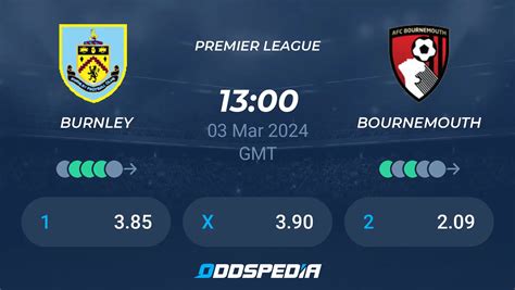 Burnley Vs Bournemouth Predictions Odds Live Score And Stats