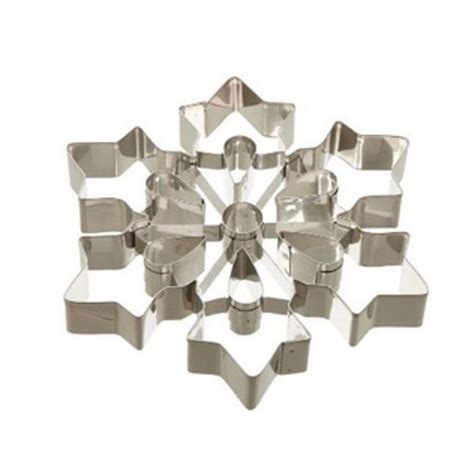 Ateco Large Stainless Steel Snowflake Cookie Cutter August Thomsen