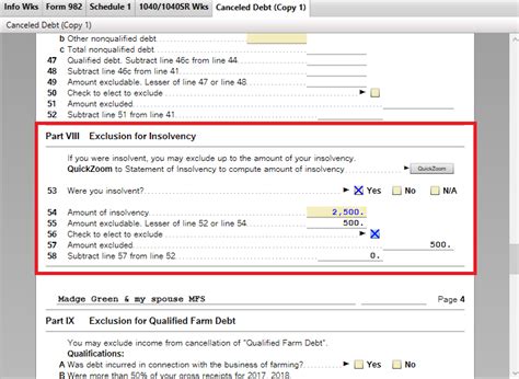 Solved: I need to know about the insolvency exception for 1099-c ...