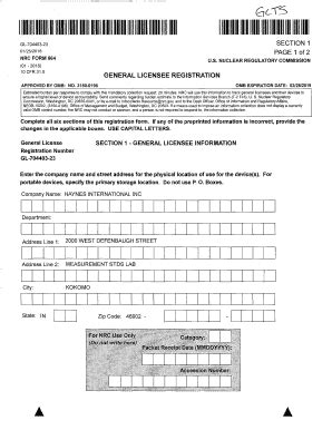 Fillable Online Gl Registration Form From Haynes International Inc