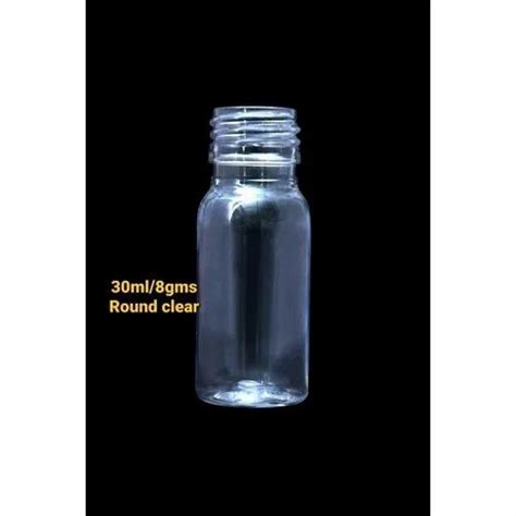 GPS Enterprises Flip Top Cap Round Clear Pharma PET Bottle 30 Ml At Rs