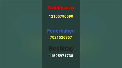 Roblox Forma Kodları Galatasaray Fenerbahçe Beşiktaş Youtube