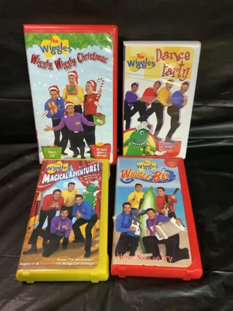 Lot Of 4 The Wiggles Vhs Tapes Years 2000 2002 2003 31 37 Picclick Ca