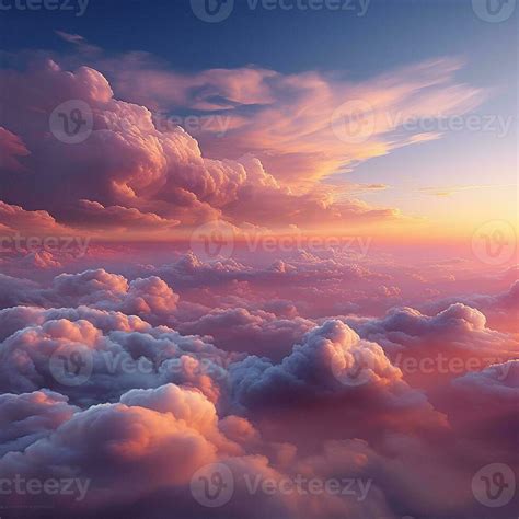 Beautiful Nature Background of Clouds in the Sky with Outdoor Concept ...