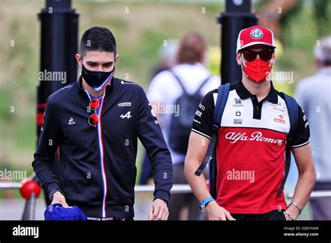 L To R Esteban Ocon Fra Alpine F Team And Antonio Giovinazzi Ita