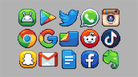 Pixelart app icon pack by @Reff_SQ : PixelArt | Arte 8 bits, Desenhos youtube, Imagens musicais