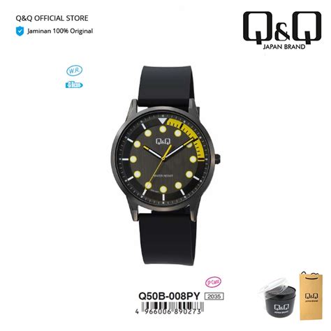 Jual Q Q QnQ QQ Original Jam Tangan Pria Fashion Analog Silicone Q50