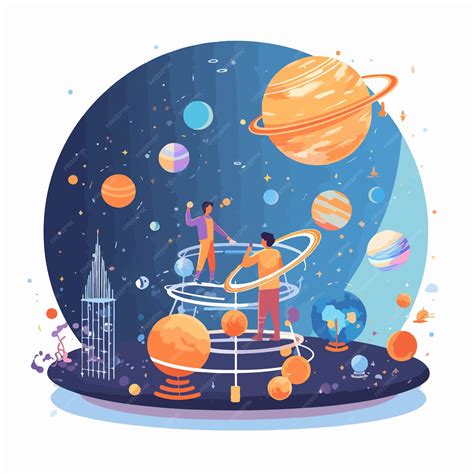 Exploring Celestial Wonders at Planetarium with Tiny Visitors | Premium