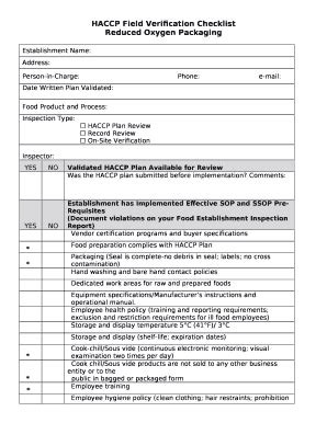 Haccp Validation And Verification Examples Pdf Doc Template PdfFiller