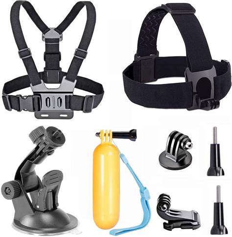 Tekcam Action Camera Chest Mount Strap Head Strap Suction Cup Floating