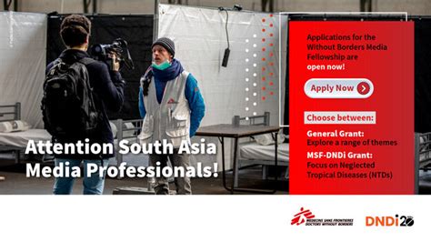 Medecins Sans Frontieres MSF Without Borders Media Fellowship 2024