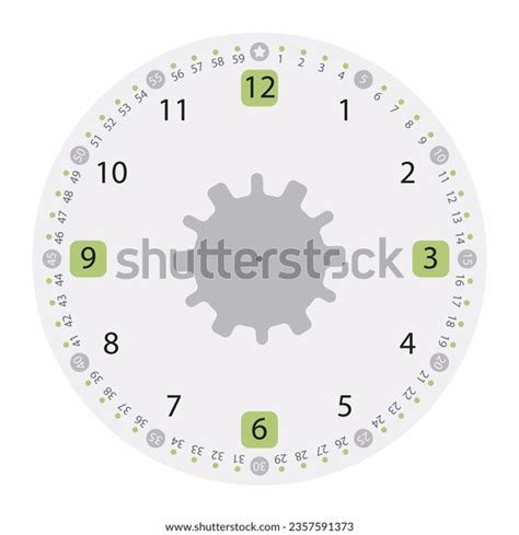 12 Hours Clock Face Modern Design Stock Vector (Royalty Free) 2357591373 | Shutterstock