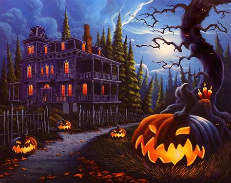 720p Free Download Halloween Jack O Lanterns Moons Autumn Fall