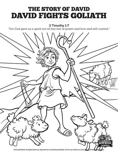 1 Samuel 16 1 13 Coloring Page Coloring Pages