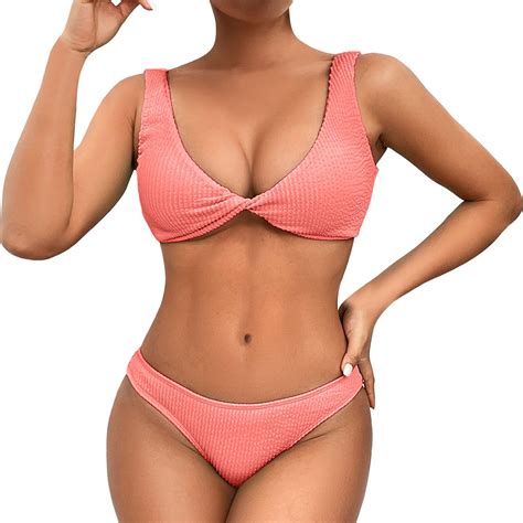 ZRBYWB Women Bikini Set New Sexy Bikini Small Push Up Three Point Split