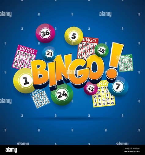 Bingo Lotterie B Lle Und Bingo Karten Konzept Vektor Illustration Stock