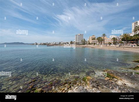 Figueretas Beach On The Island Of Ibiza In Spain Stock Photo Alamy