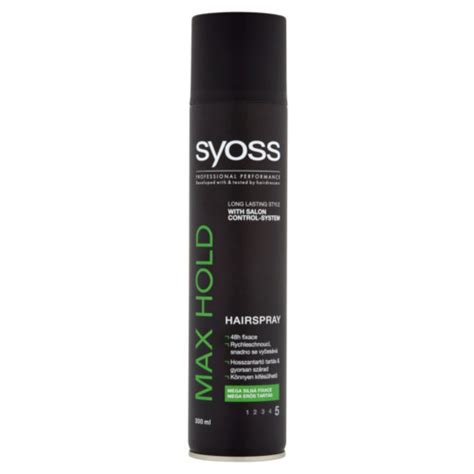 Kosmetika Syoss Hairspray Max Hold Lak Na Vlasy Pro Mega Silnou