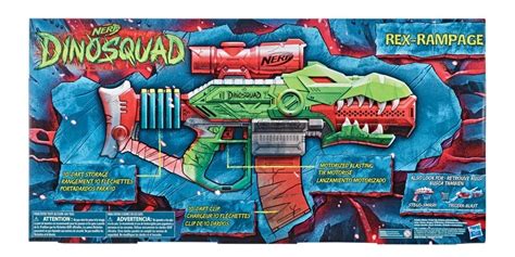 Lanzador Nerf Dinosquad Rex Rampage Motorizado Con 20 Dardos Envío Gratis