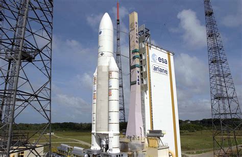 Space In Images Ariane With Envisat On The Launch Pad