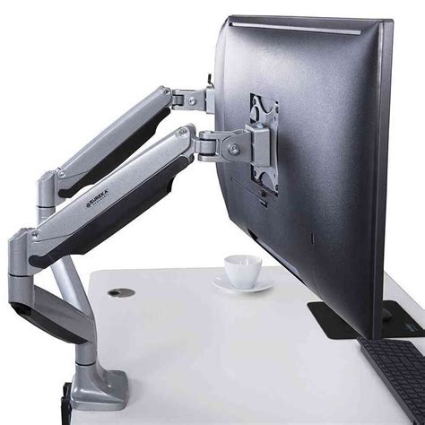 Eureka Ergonomic Dual Desk Mount Full Motion Adjustable Monitor Arms ...