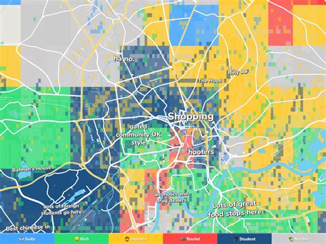 Nottingham Neighborhood Map