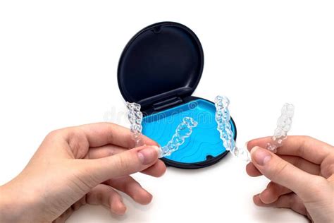 Transparent Aligners And Storage Case Invisible Braces Clear Teeth