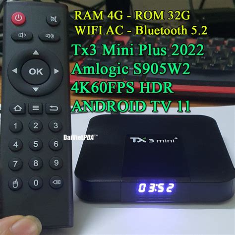 Mua Android TV Box TX3 Mini Plus 2022 Dual Wifi Bluetooth Android 11